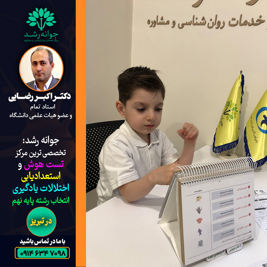 تست هوش کودکان و نوجوانان تبریز